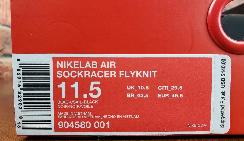 🖤🚫 SOLD NikeLab Air Sock Racer Ultra Flyknit - Picture 8 of 8